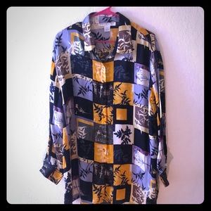 100% Silk Women’s Button Down